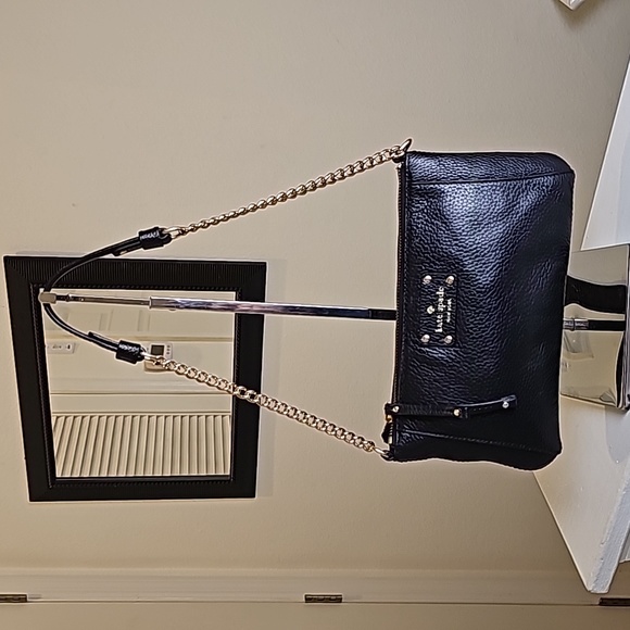 Kate Spade Black Pebbled Leather Berkshire Rd. MiniBag Goldtone Hardware EUC - Picture 14 of 14